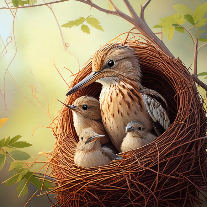 Ingenious Nest Builders: Anthoscopus Minute Birds